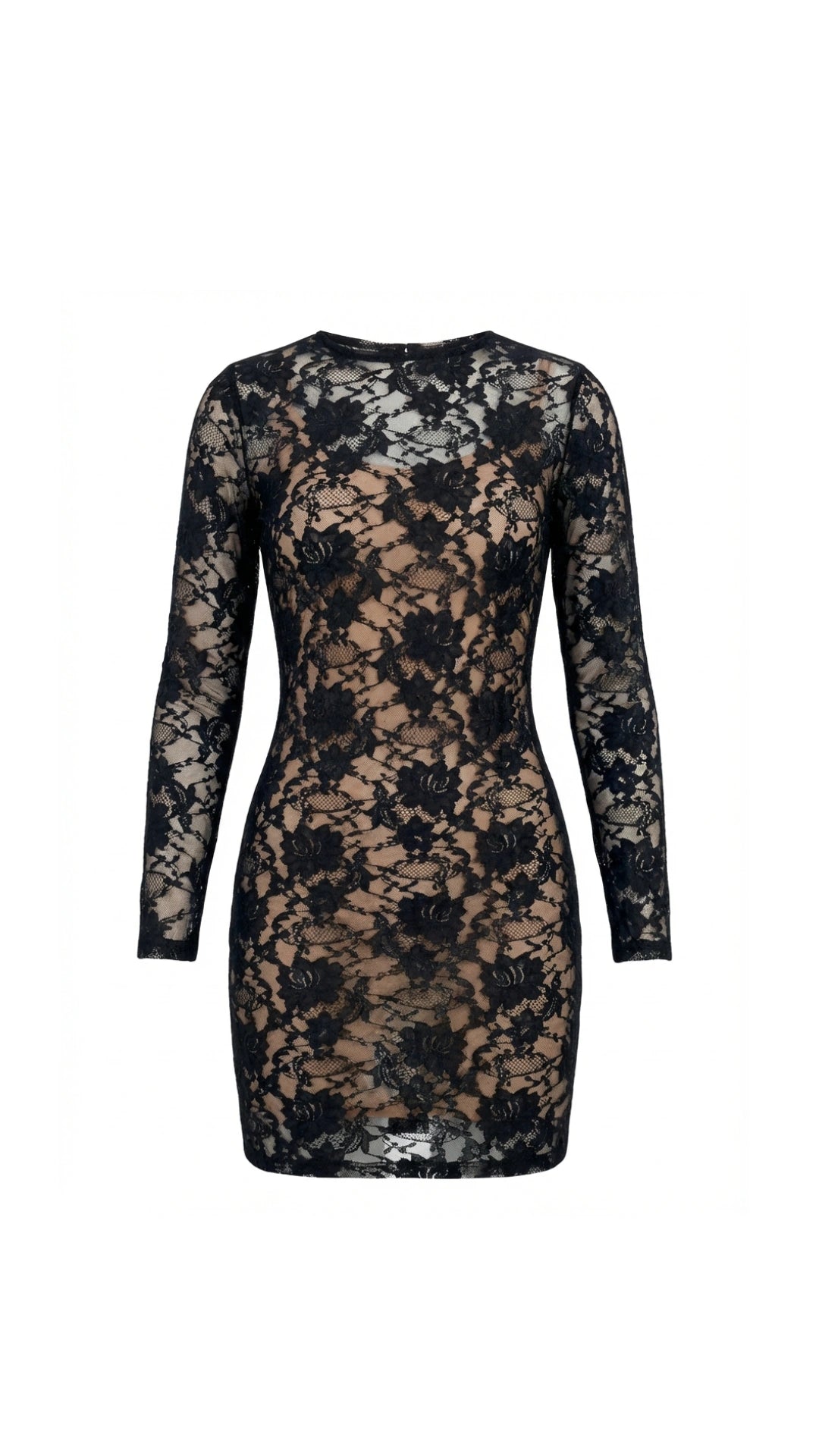 Floral Lace Mini BodyCon Dress