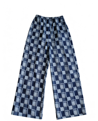 Denim Pixel Pants