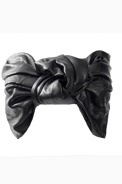 Vegan Leatherette Knot Top