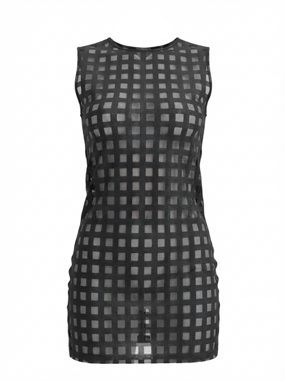 Off Grid Sheer Mini Dress