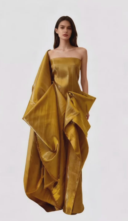 Gold Origami Gown