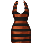 Corten Stripe Micro Cocktail Dress