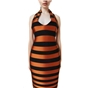 Corten Stripe Micro Cocktail Dress