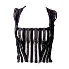 Spotted wool stripe Corset top