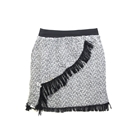 Frayed Across Herringbone Tweed Mini skirt
