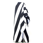 Bold stripe triangle drape skirt