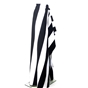 Bold stripe triangle drape skirt